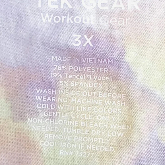 NWT TEK GEAR Women Short Sleeve Round Neck Athletic Workout Gear Shirt Size 3X - Picture 9 of 9